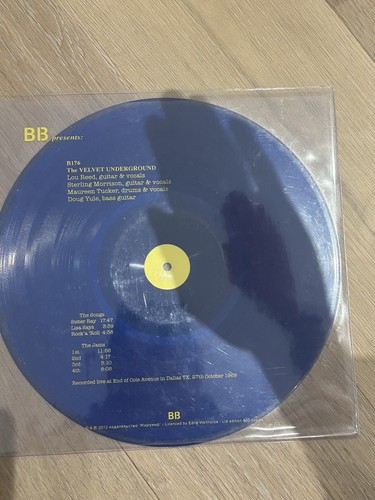 Velvet underground blue vinyl - blue,